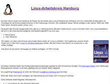 Tablet Screenshot of linux-hamburg.de